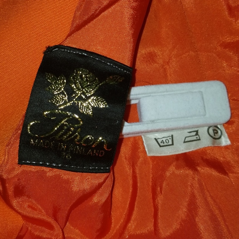 Vintage mod-style Tennessee Orange Trench - Picture 2 of 8
